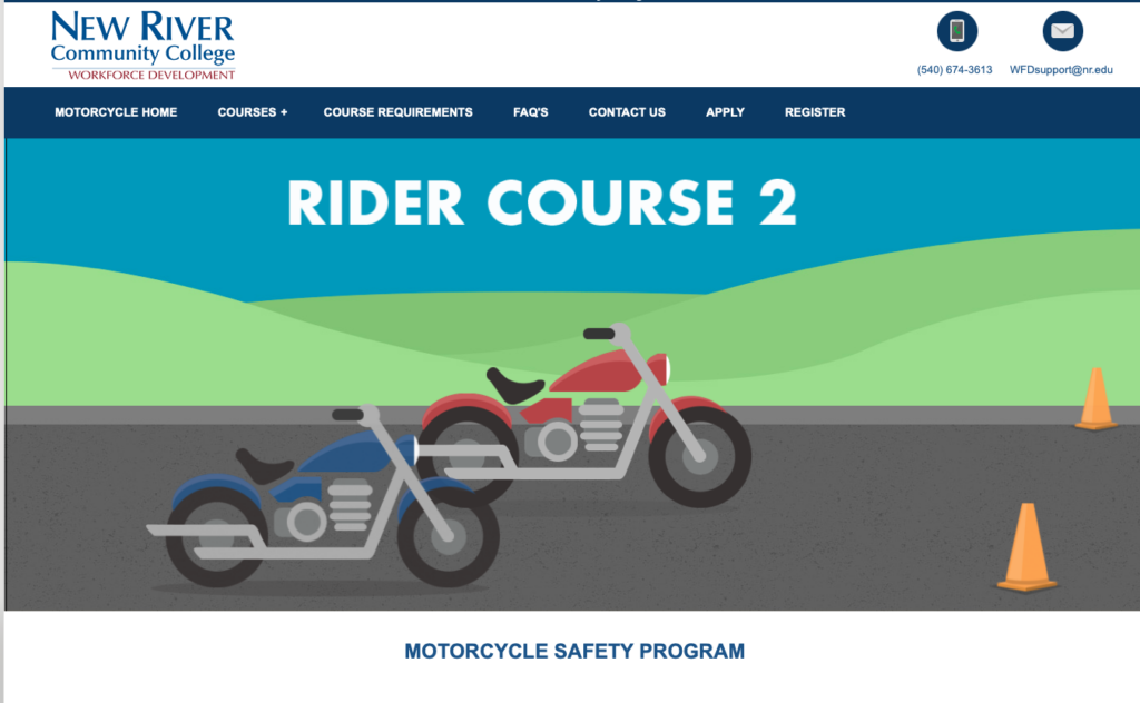 New River Community College - Motorcycle Safety Program